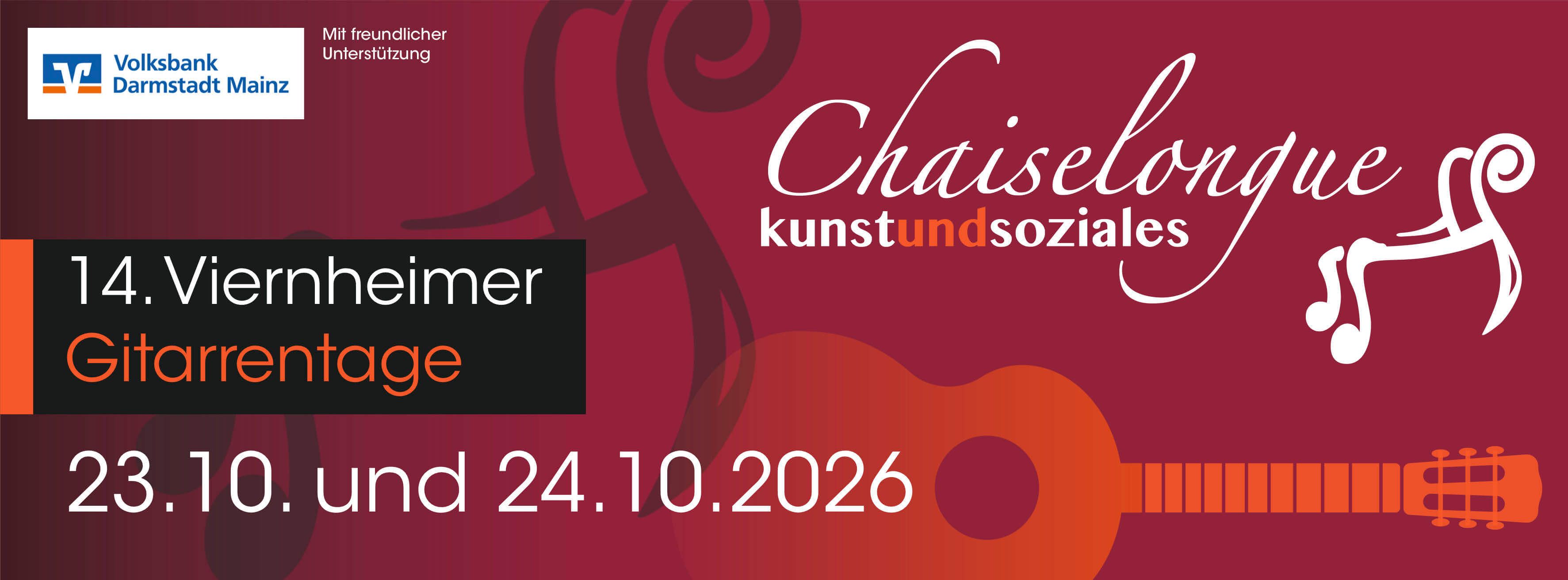 13. Viernheimer Gitarrentage vom 24.10. bis 25.10.2025